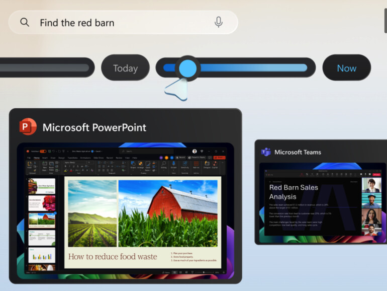 Recall-Funktion kann auch Bilder finden, die der Nutzer gesehen hat.