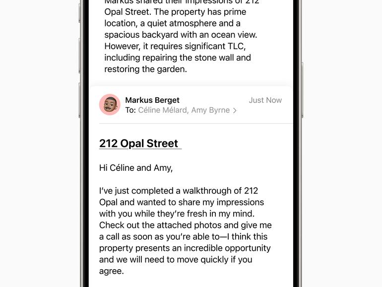 Zusammenfassung des Inhalts einer E-Mail