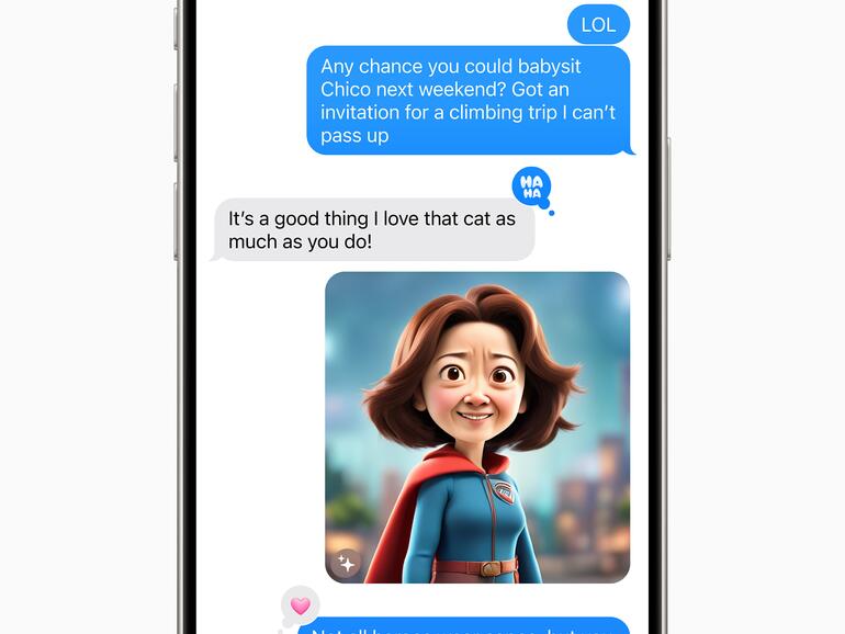 Bilder-Spielplatz innerhalb von iMessages