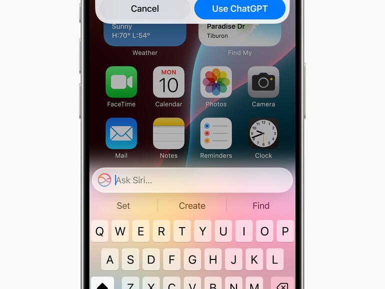 Wenn Siri die Hilfe von ChatGPT in Anspruch nehmen könnte, wirst du vorher gefragt, ob das okay ist.
