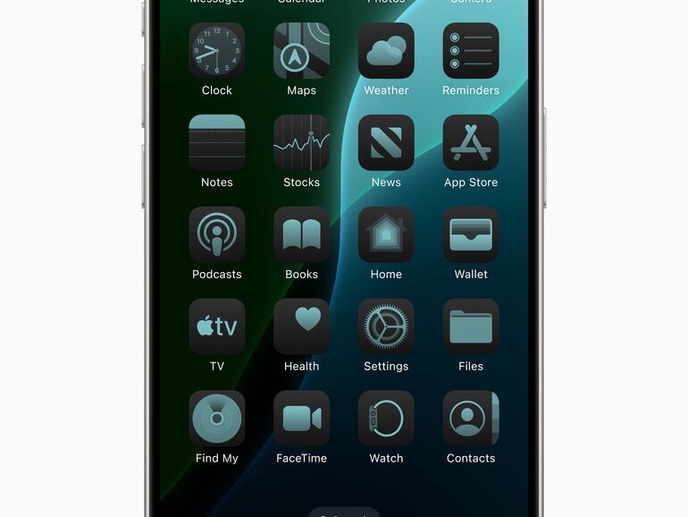 App-Icons im Dark-Mode mit eigenen Akzent-Farben