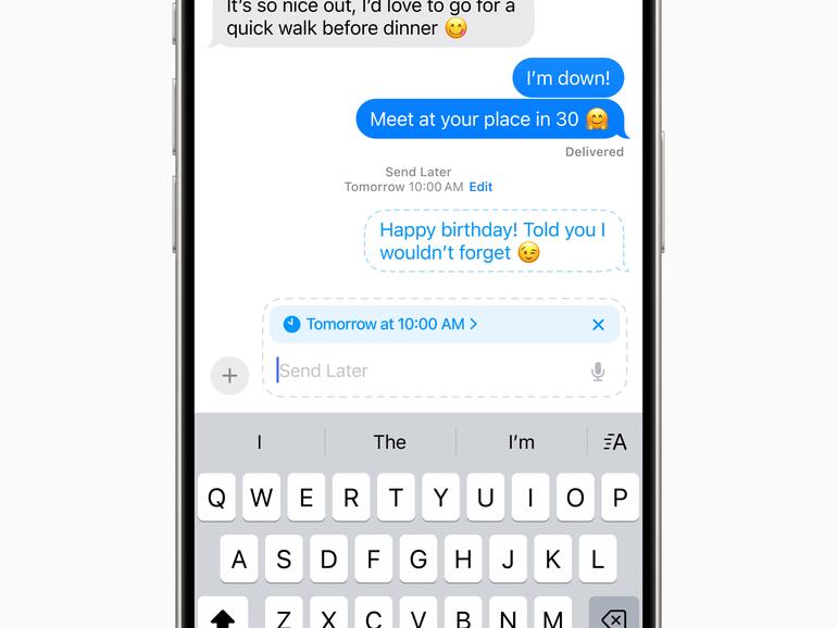 iMessages können jetzt geplant werden