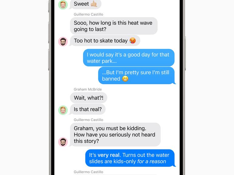 Formatierter Text in iMessages