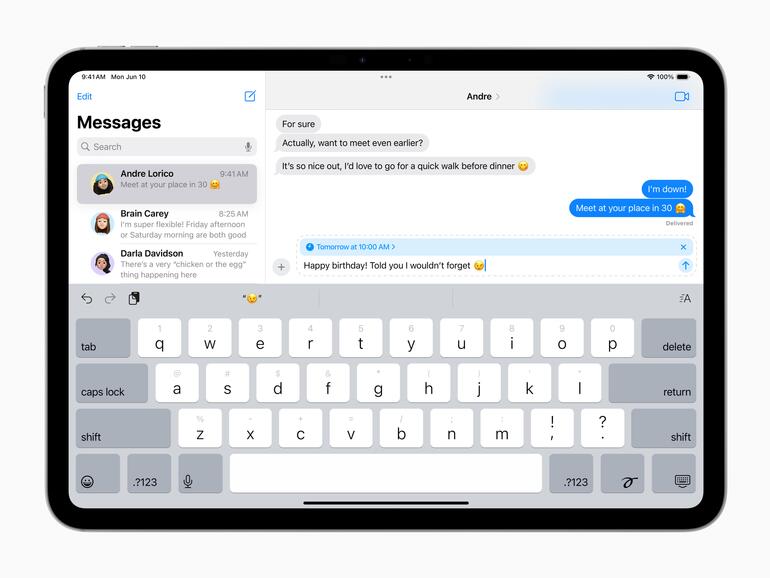 iMessages können später versendet werden