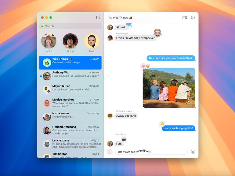 Text-Effekte in der Nachrichten-App