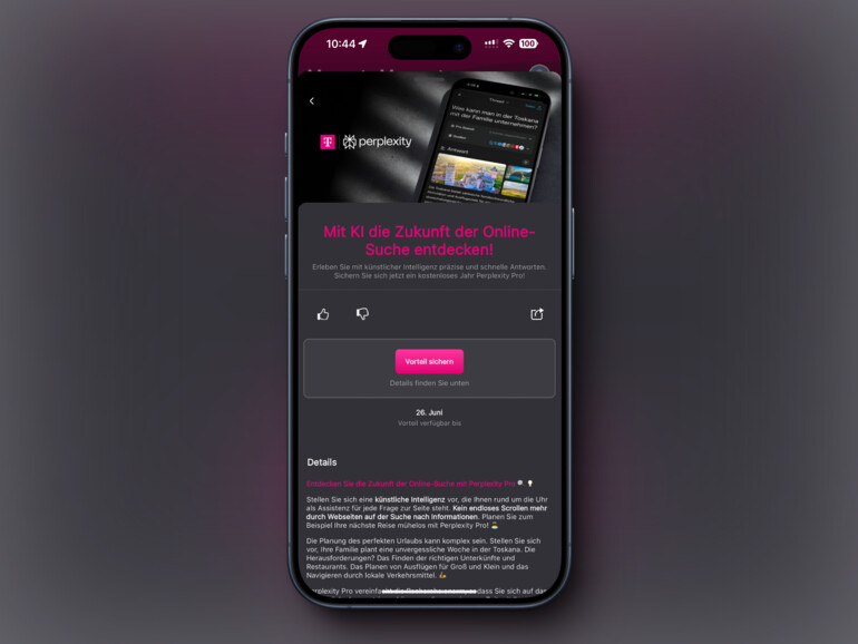 Perplexity Pro 1 Jahr kostenlos testen