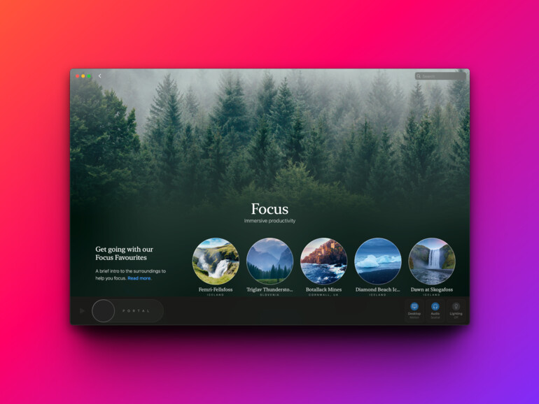 „Portal“ lässt dich via Bildschirmhintergrund um die Welt reisen.