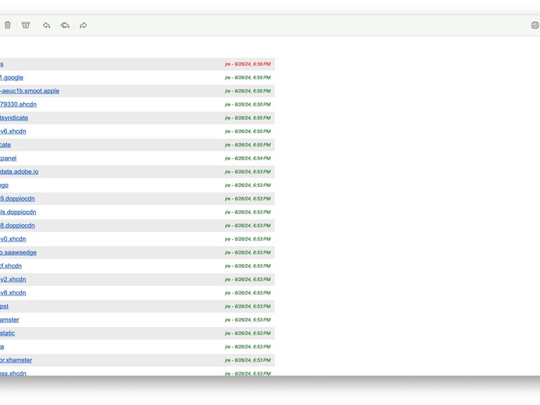 Ich weiß, wo du gestern gesurft hast: Die Kindersicherung protokolliert alles, leider nicht besonders übersichtlich.