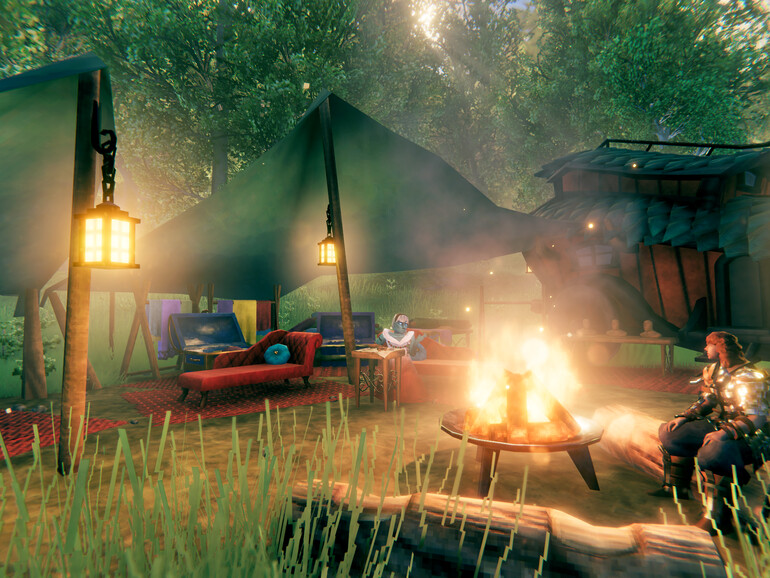 Das Abenteuer von Valheim lässt sich vorzüglich mit anderem Menschen im plattformübergreifenden Multiplayer erleben.