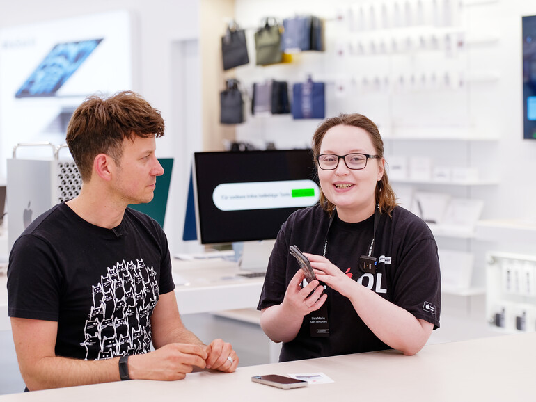 Lisa Marie nimmt sich extra viel Zeit in der Beratung.