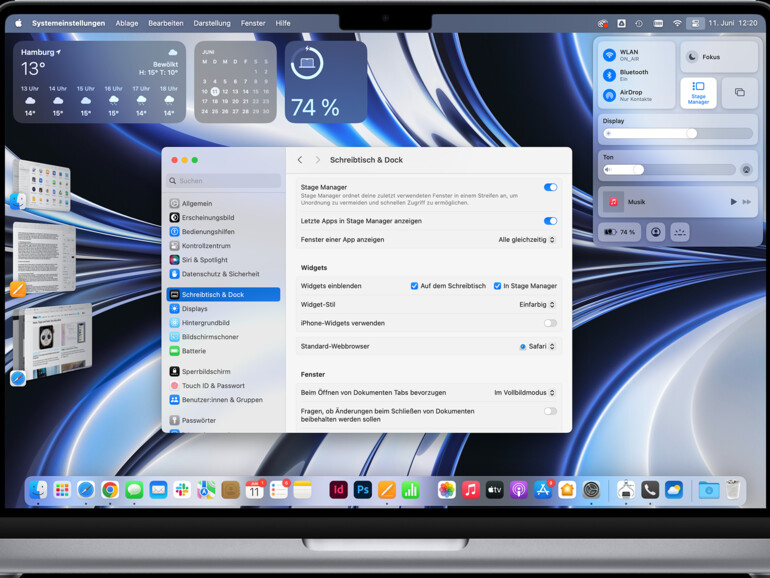 Stage Manager, Kontrollzentrum oder Widgets: macOS bietet viele Wege, die Aufgaben zu beschleunigen