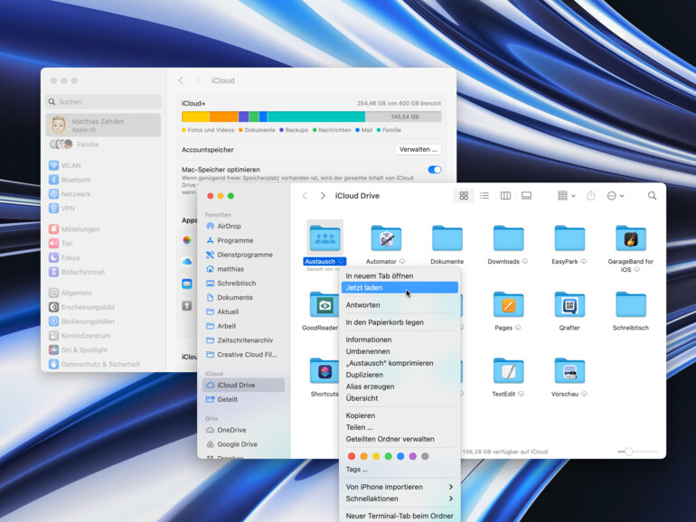 iCloud Drive ist gerade für MacBooks eine prima Alternative zu große SSDs oder externen Laufwerken.