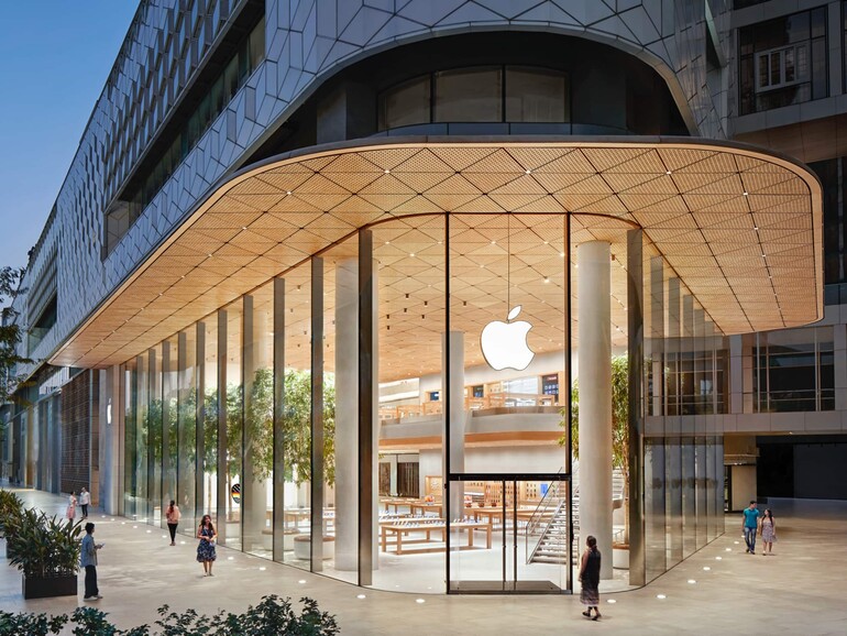 Apple Store in Mumbai, Indien.