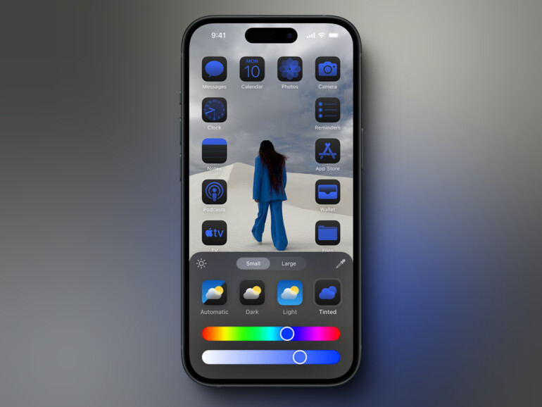Den Apps einen dunklen Look zu verpassen bleibt wohl nicht die letzte neue Änderung für den Home-Bildschirm in iOS 18.