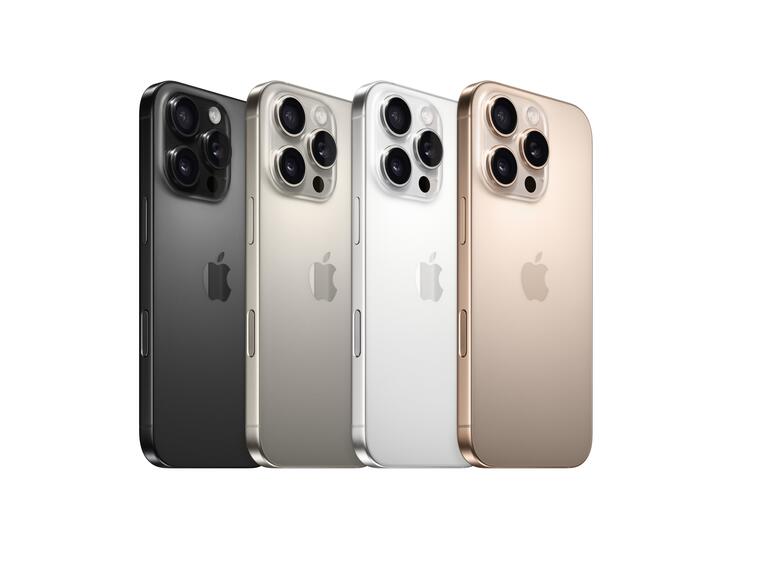 iPhone 16 Pro in allen verfügbaren Farben
