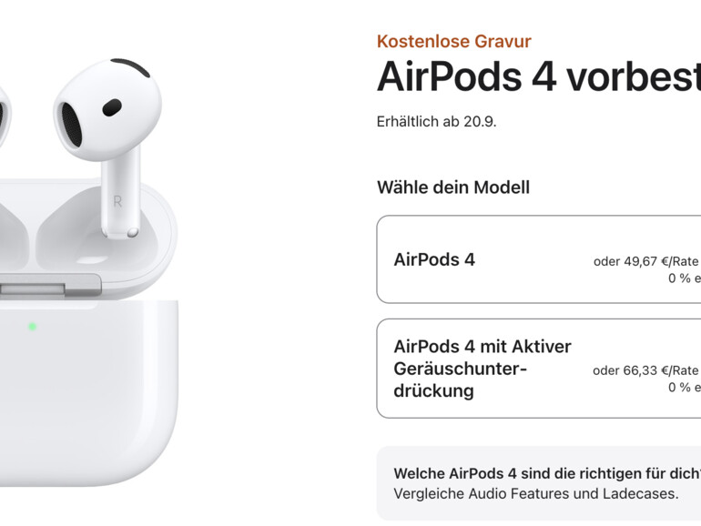 Zum ersten Mal in zwei Varianten: Mit und ohne Active Noise Cancelling.