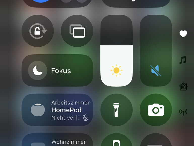 Im Kontrollzentrum startest du deine Bildschirmaufnahme.