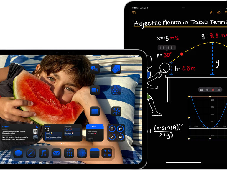 Erweiterte Anpassungsmöglichkeiten für den Home-Bildschirm und mathematische Notizen.