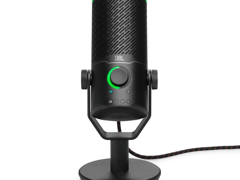 Das JBL Quantum Stream Studio ist ein nahezu perfektes USB-Mikrofon für das Homeoffice. Besonders die Pegelanzeige wirst du schnell zu schätzen wissen.