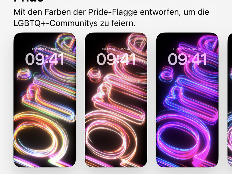 iOS 18 bringt neben dem neuen Standardhintergrund auch neue Unity- und Pride-Motive mit.