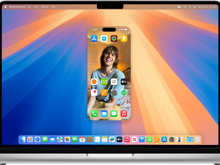 Mit der iPhone-Spiegelung lässt sich das iPhone vom Mac aus fernsteuern.
