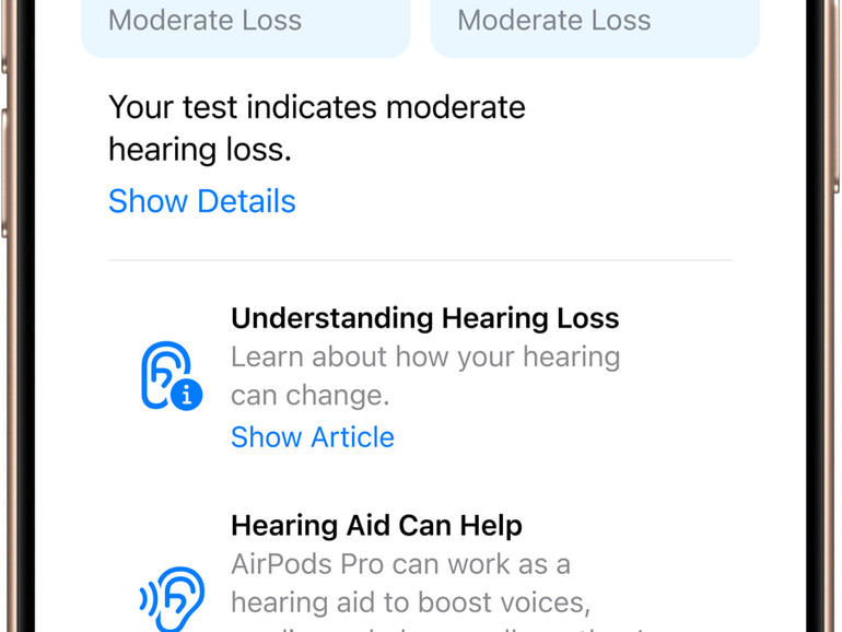 Mit deinen AirPods Pro 2 und mit deinem iPhone kannst du einen Hörtest machen und herausfinden, ob dein Hörvermögen eingeschränkt ist.