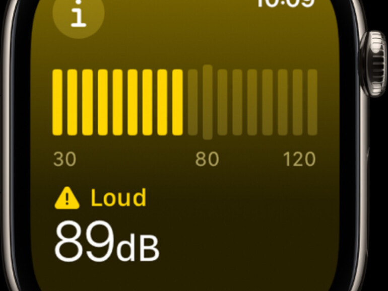 Mit der Geräusche-App kannst du auf der Apple Watch kritische Umgebungslautstärken ermitteln und mit der Health-App auf dem iPhone protokollieren.