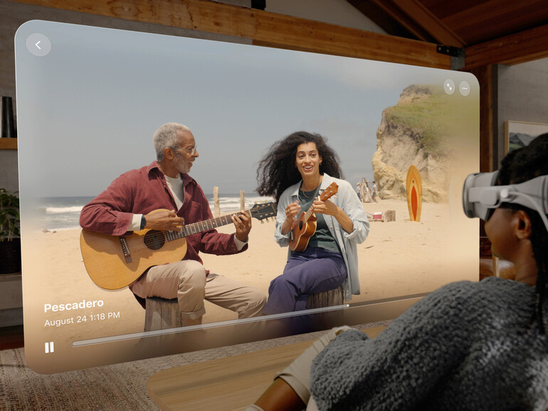 Mit der Apple Vision Pro kannst du räumliche Inhalte nicht nur anschauen, sondern auch erstellen.