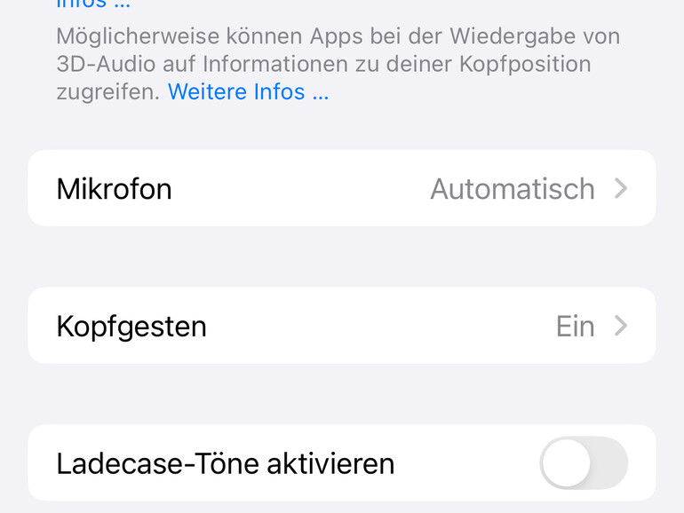 Die AirPods können auch ohne Geräusche aufladen.