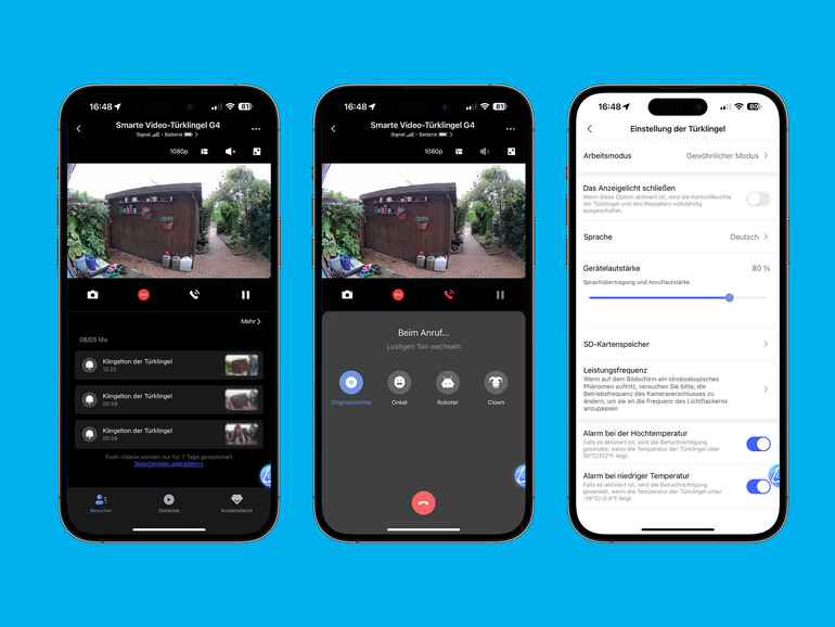 Mit der Aqara-App kannst du bei einem Anruf deine Stimme verstellen. 