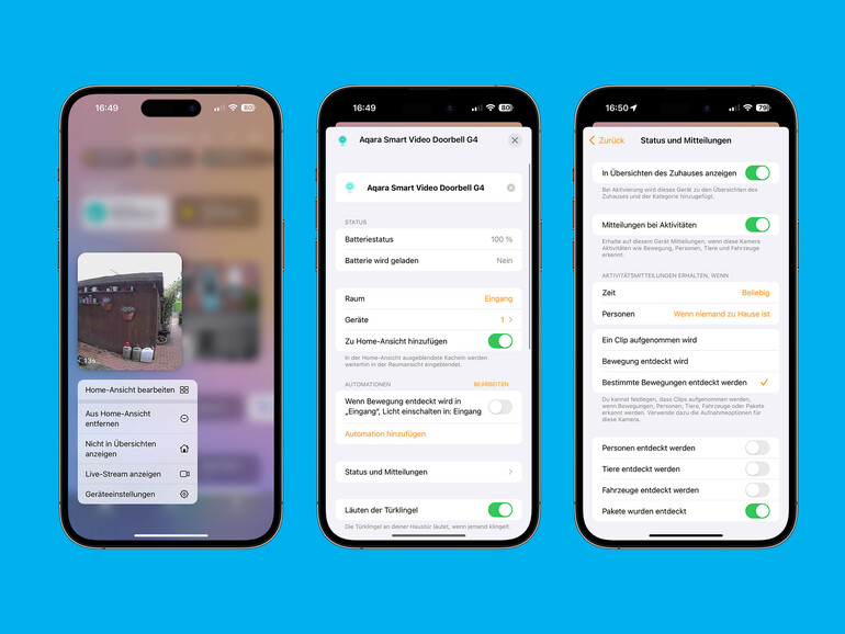 Die Funktionen in der Home-App sind eingeschränkt – das liegt aber an den strengen Vorgaben seitens Apple.