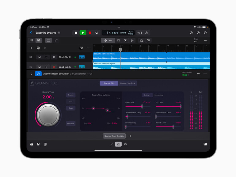 Auch die iPad-Version kommt mit dem QRS!