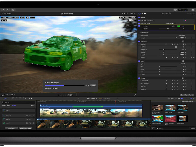 Platz da für Version 11! Auch Final Cut Pro kommt ganz im Zeichen der Zeit mit einigen KI-Funktionen.
