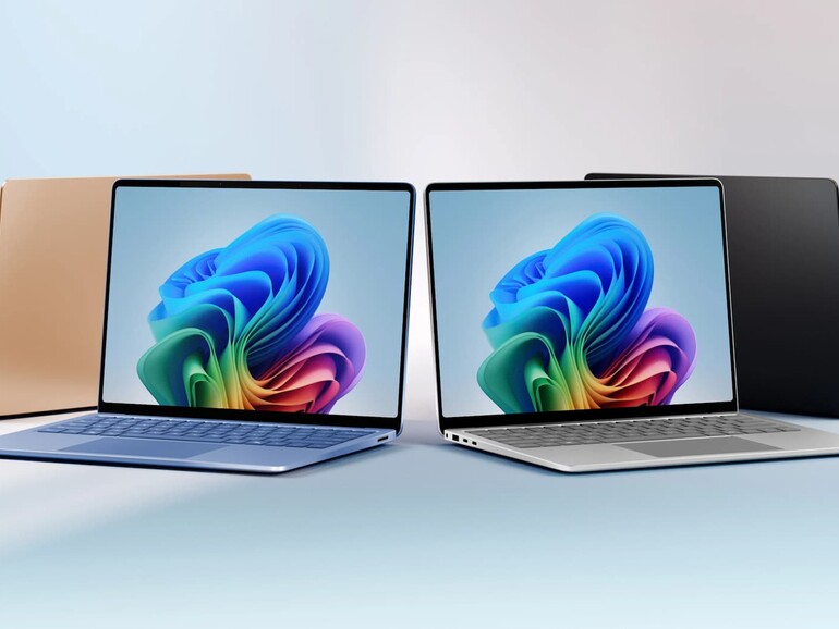 Aktuelle Microsoft-Surface-Linie: Farben sollen Individualität im professionellen Bereich fördern.