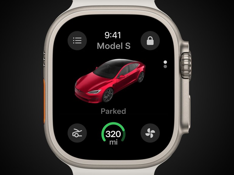 Tesla Apple Watch App Digitaler Autoschlussel fur die Smartwatch Mac Life