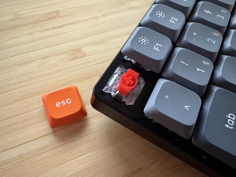 Schalter und Tasten lassen sich mühelos austauschen. 