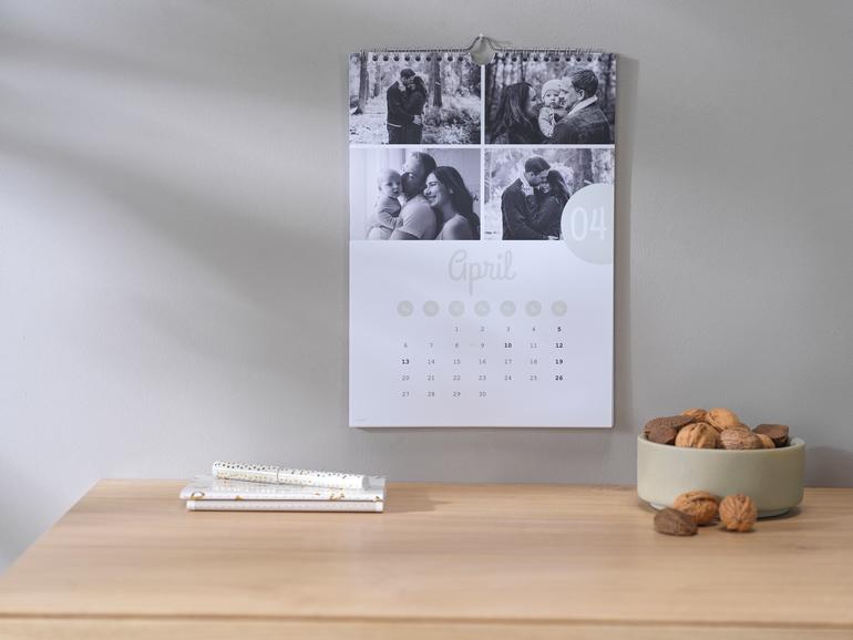 Designvorlagen: Bei allen Anbietern haben Sie diverse Designvorlagen zur Auswahl. Je nach Vorlage haben Sie bei den einzelnen Tagen Platz, persönliche Termine wie Geburtstage, Einladungen oder Treffen einzutragen.