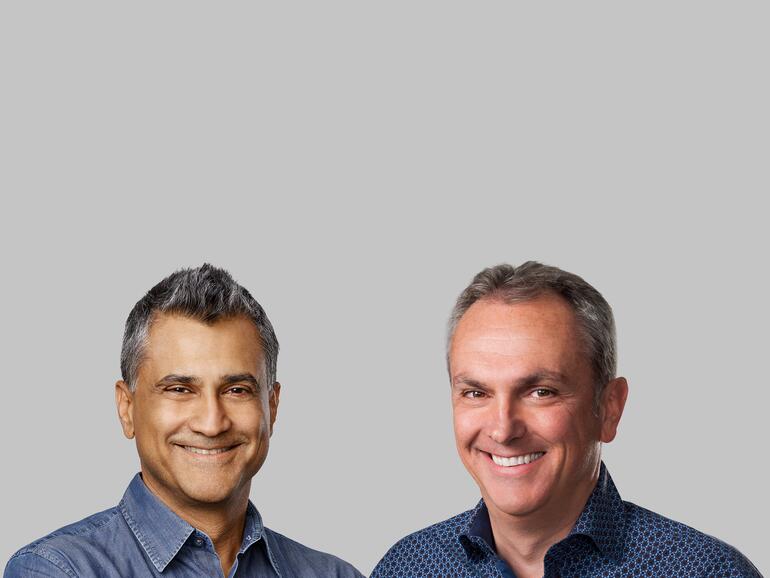 Kevan Parekh und Luca Maestri