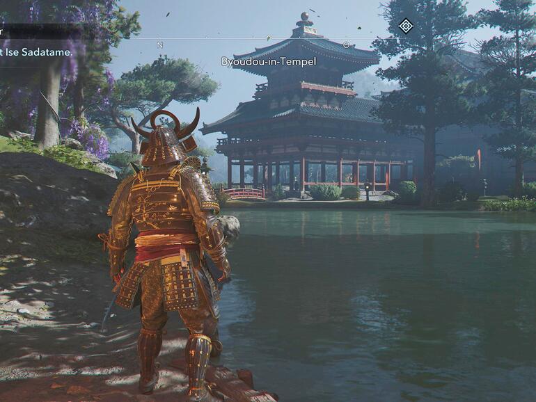 Japanische ­Tradition trifft auf dramatische Story — ein Moment der Ruhe am Byoudou-in-Tempel.