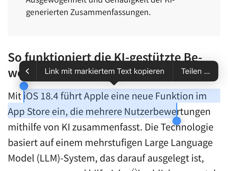 Das ist auch in iOS und iPadOS der Fall.