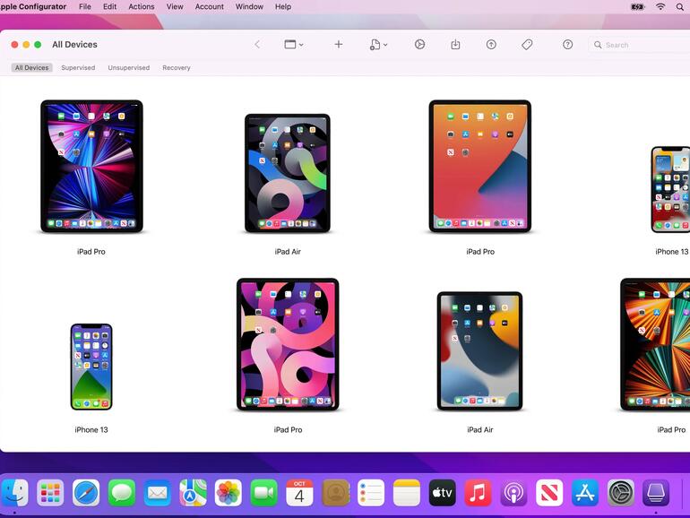 Mit Apple Configurator können Sie mehrere Apple-Geräte vewalten, egal ob in der eigenen Familie oder in einem Unternehmen.