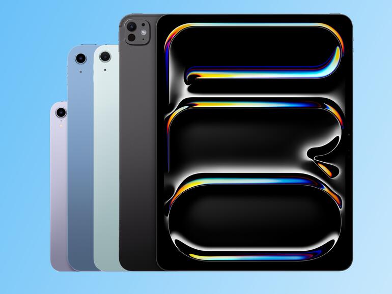 Das aktuelle iPad-Lineup von Apple