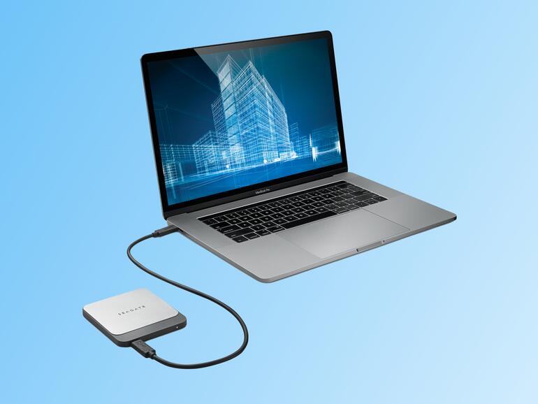 Wenn die Fotos-Mediathek zu viel Platz auf Ihrem Startvolume belegt, verschieben Sie sie auf eine externe Festplatte.