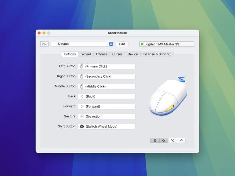 Mit SteerMouse steuert sich jede Maus genauer.