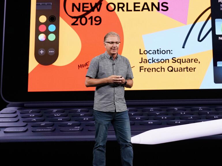 Auch auf der Präsentationsbühne ist Greg „Joz“ Joswiak kein Unbekannter. Schon längst gehört er zum Apple-Inventar vor der Kamera.