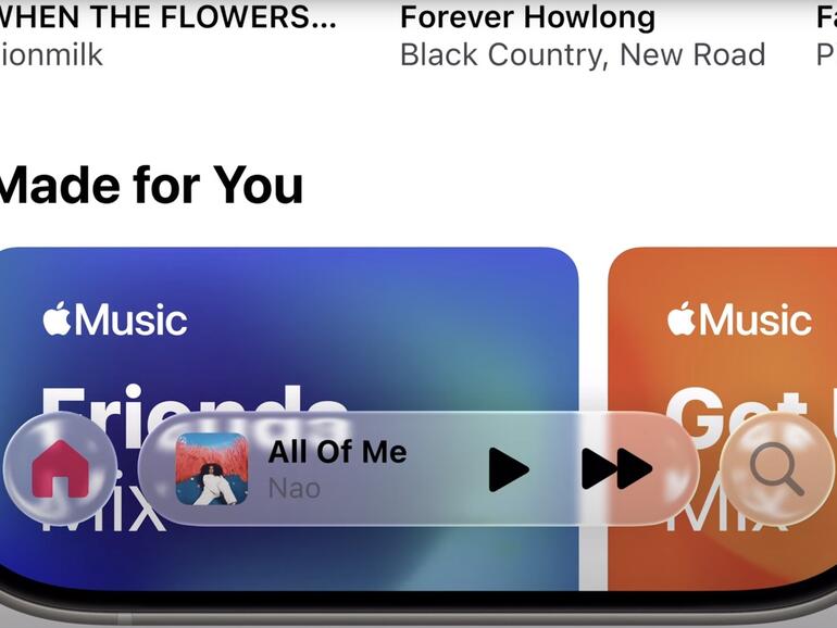 Liquid Glass in Apples Marketingaufnahmen