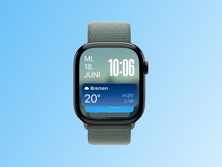 Der Smart Stapel liefert proaktive Empfehlungen direkt auf dem Display – abgestimmt auf Ort und Tagesablauf.