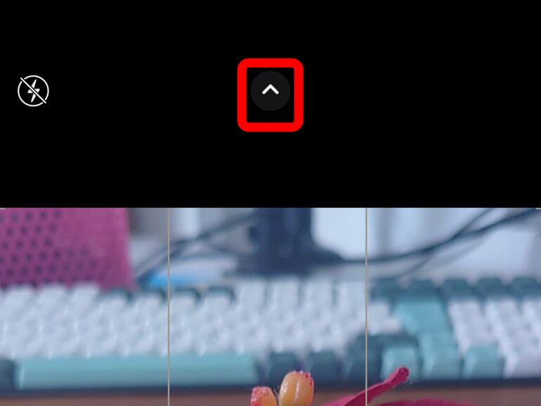 Klicke zunächst auf den Pfeil...