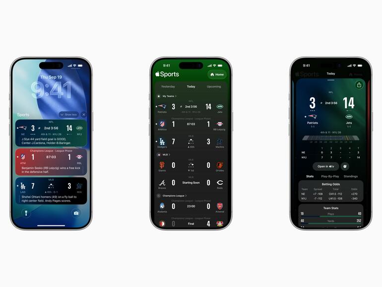 Apple Sports startet in Deutschland