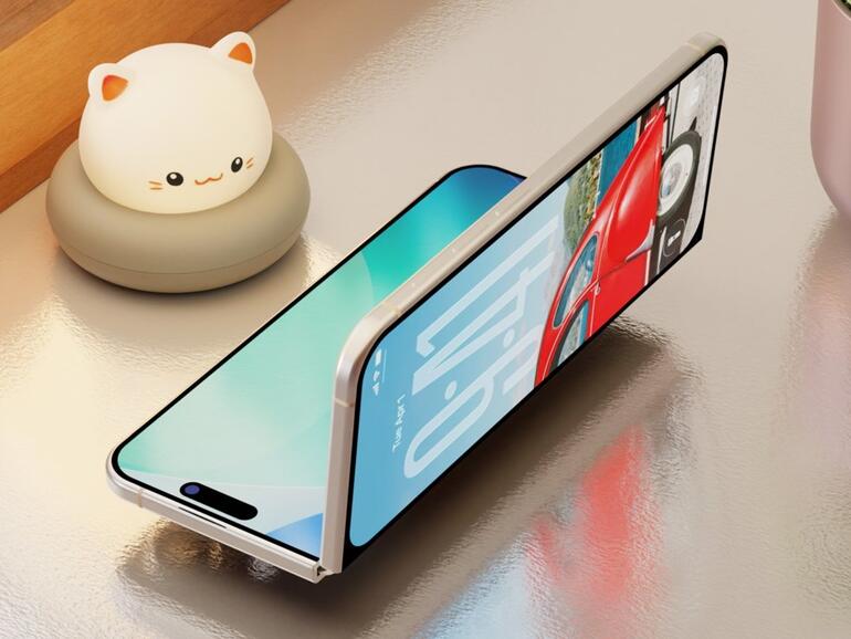 Eine Rendergrafik zeigt, wie ein iPhone Fold aussehen könnte